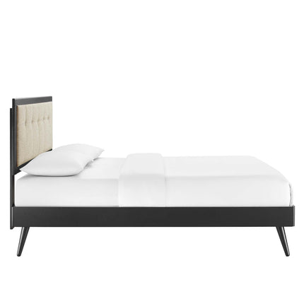 Modway MOD-6385 Willow Wood Queen Platform Bed With Splayed Legs Modway