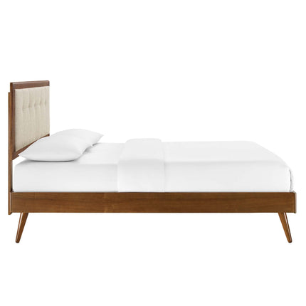 Modway MOD-6385 Willow Wood Queen Platform Bed With Splayed Legs Modway