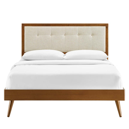 Modway MOD-6385 Willow Wood Queen Platform Bed With Splayed Legs Modway