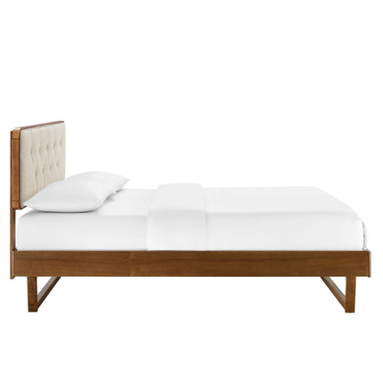 Modway MOD-6387 Bridgette Wood Queen Platform Bed With Angular Frame Modway