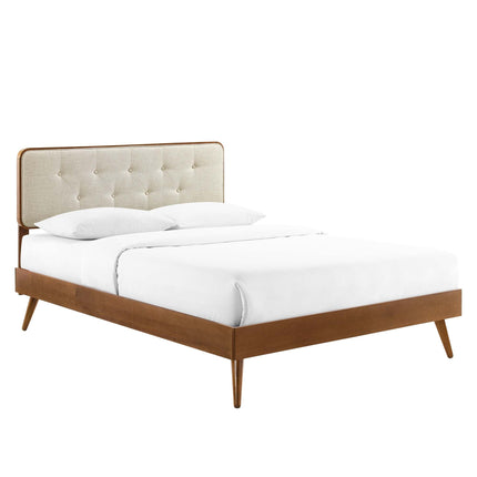 Modway MOD-6388 Bridgette Wood Queen Platform Bed With Splayed Legs Modway