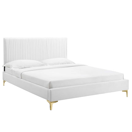 Modway MOD-6595 Peyton Performance Velvet Queen Platform Bed Modway