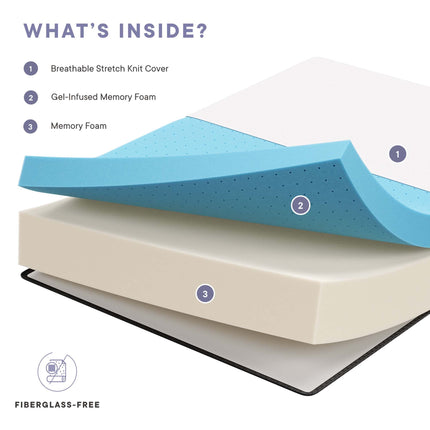 Modway MOD-6604 Aveline 14" Memory Foam Queen Mattress Modway