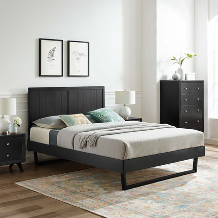 Modway MOD-6616 Alana Wood Full Platform Bed With Angular Frame Modway