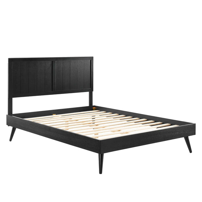 Modway MOD-6619 Alana Wood Full Platform Bed With Splayed Legs Modway
