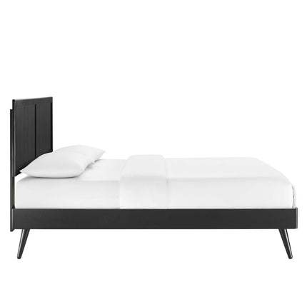 Modway MOD-6620 Alana Wood King Platform Bed With Splayed Legs Modway