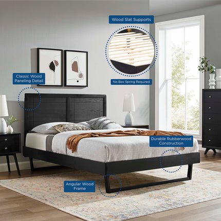 Modway MOD-6625 Marlee Wood Full Platform Bed With Angular Frame Modway