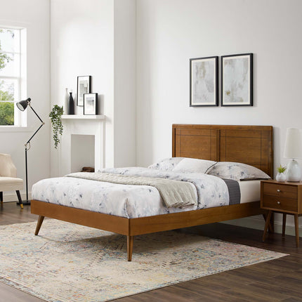 Modway MOD-6628 Marlee Wood Full Platform Bed With Splayed Legs Modway