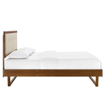 Modway MOD-6635 Willow Wood King Platform Bed With Angular Frame Modway