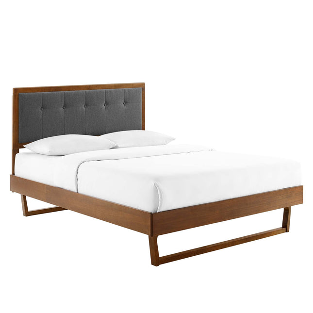 Modway MOD-6635 Willow Wood King Platform Bed With Angular Frame Modway