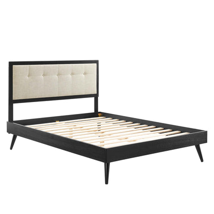 Modway MOD-6638 Willow Wood King Platform Bed With Splayed Legs Modway