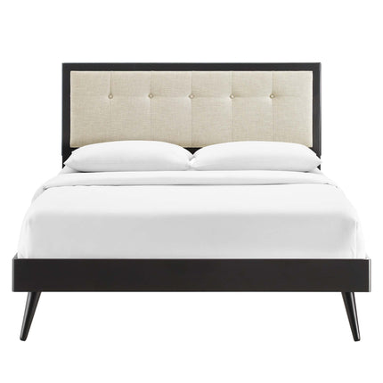 Modway MOD-6638 Willow Wood King Platform Bed With Splayed Legs Modway