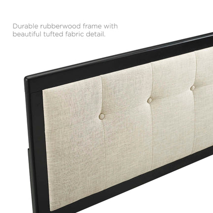 Modway MOD-6638 Willow Wood King Platform Bed With Splayed Legs Modway