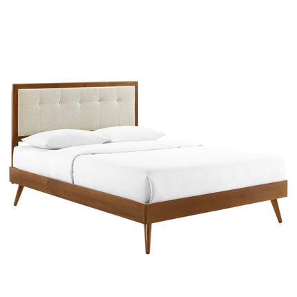 Modway MOD-6638 Willow Wood King Platform Bed With Splayed Legs Modway