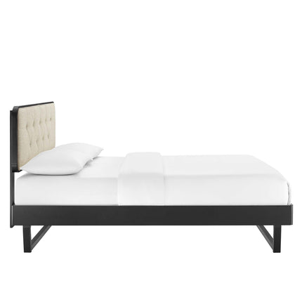 Modway MOD-6643 Bridgette Wood Full Platform Bed With Angular Frame Modway