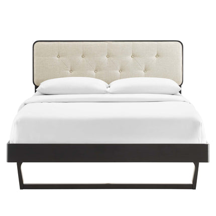 Modway MOD-6643 Bridgette Wood Full Platform Bed With Angular Frame Modway
