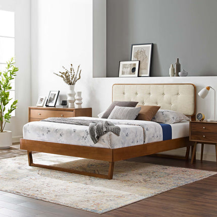 Modway MOD-6643 Bridgette Wood Full Platform Bed With Angular Frame Modway