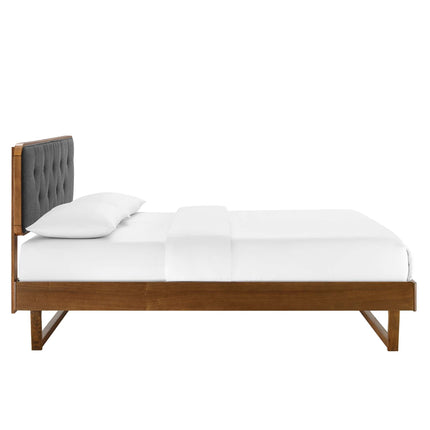 Modway MOD-6643 Bridgette Wood Full Platform Bed With Angular Frame Modway
