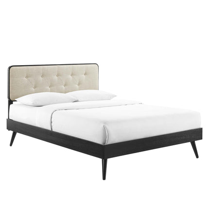 Modway MOD-6646 Bridgette Wood Full Platform Bed With Splayed Legs Modway
