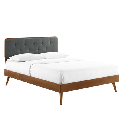 Modway MOD-6646 Bridgette Wood Full Platform Bed With Splayed Legs Modway