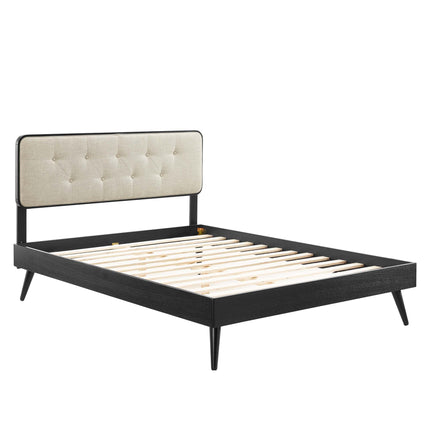 Modway MOD-6647 Bridgette Wood King Platform Bed With Splayed Legs Modway