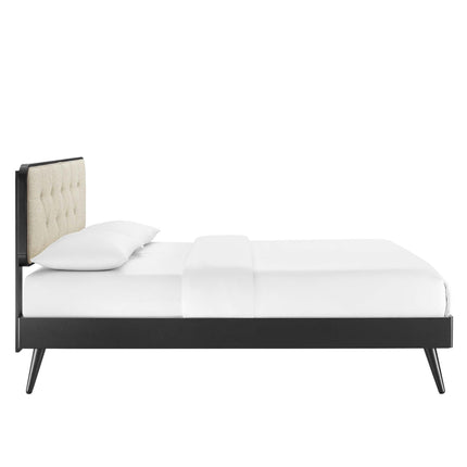 Modway MOD-6647 Bridgette Wood King Platform Bed With Splayed Legs Modway