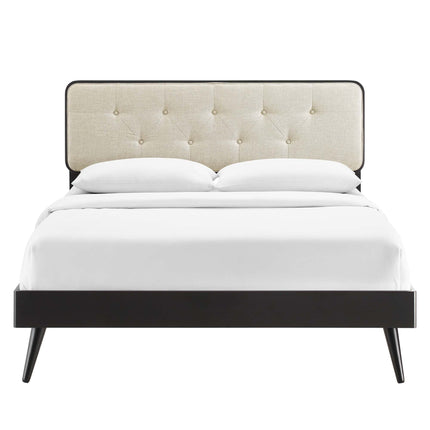 Modway MOD-6647 Bridgette Wood King Platform Bed With Splayed Legs Modway