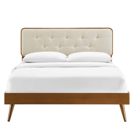 Modway MOD-6647 Bridgette Wood King Platform Bed With Splayed Legs Modway