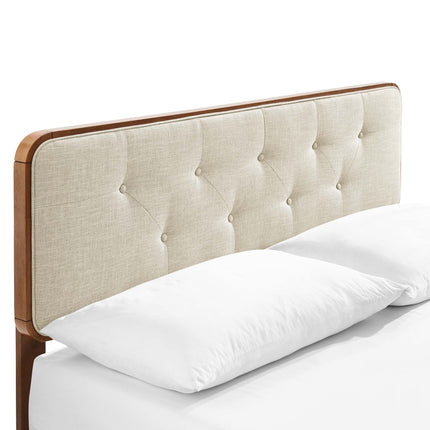 Modway MOD-6647 Bridgette Wood King Platform Bed With Splayed Legs Modway