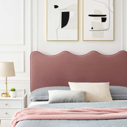 Modway MOD-6733 Current Performance Velvet Queen Platform Bed Modway
