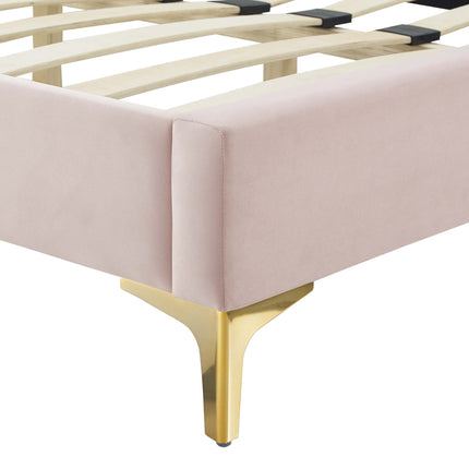 Modway MOD-6733 Current Performance Velvet Queen Platform Bed Modway