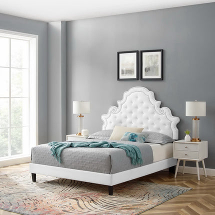Modway MOD-6756 Gwyneth Tufted Performance Velvet Twin Platform Bed Modway