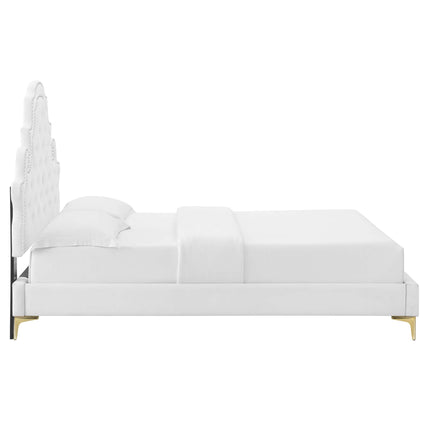 Modway MOD-6757 Gwyneth Tufted Performance Velvet Full Platform Bed Modway