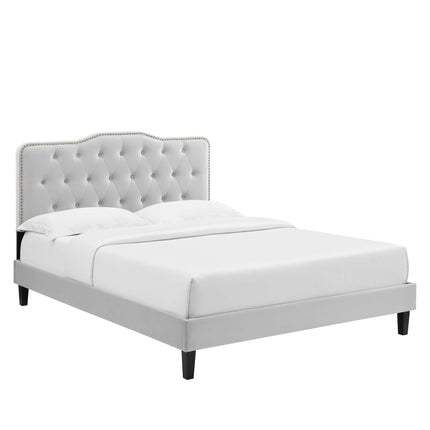 Modway MOD-6780 Amber Performance Velvet Twin Platform Bed Modway