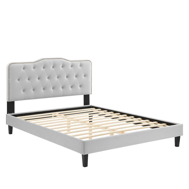Modway MOD-6780 Amber Performance Velvet Twin Platform Bed Modway