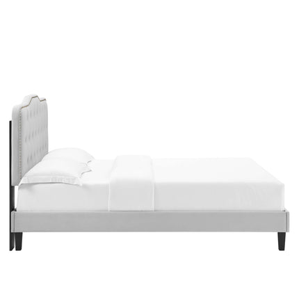 Modway MOD-6780 Amber Performance Velvet Twin Platform Bed Modway