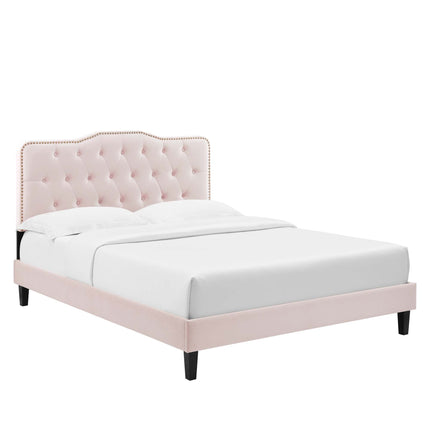 Modway MOD-6780 Amber Performance Velvet Twin Platform Bed Modway
