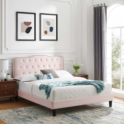 Modway MOD-6780 Amber Performance Velvet Twin Platform Bed Modway