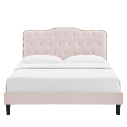 Modway MOD-6780 Amber Performance Velvet Twin Platform Bed Modway