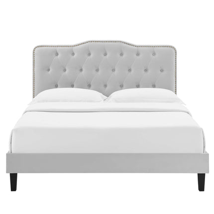 Modway MOD-6786 Amber Tufted Performance Velvet King Platform Bed Modway