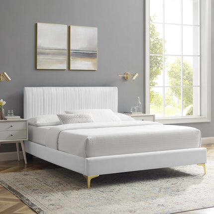 Modway MOD-6868 Peyton Performance Velvet Full Platform Bed Modway