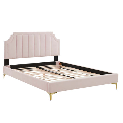 Modway MOD-6906 Sienna Performance Velvet Twin Platform Bed - Plaza Home Decor