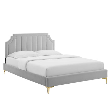 Modway MOD-6912 Sienna Performance Velvet Full Platform Bed - Plaza Home Decor