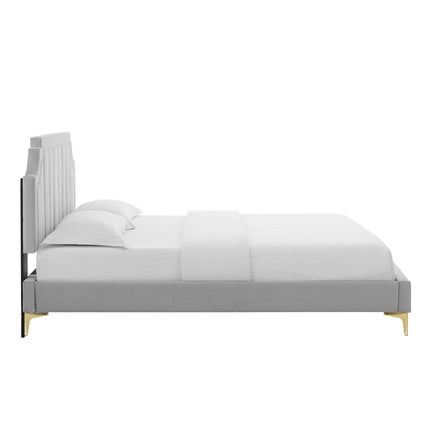 Modway MOD-6912 Sienna Performance Velvet Full Platform Bed - Plaza Home Decor