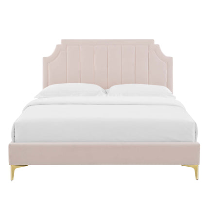Modway MOD-6912 Sienna Performance Velvet Full Platform Bed - Plaza Home Decor