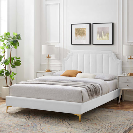 Modway MOD-6912 Sienna Performance Velvet Full Platform Bed - Plaza Home Decor