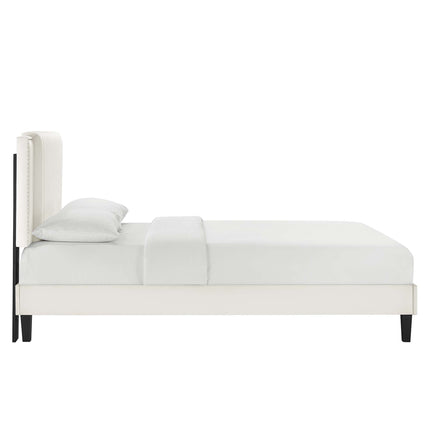 Modway MOD-6990 Zahra Channel Tufted Performance Velvet Twin Platform Bed Modway