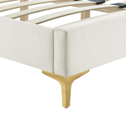 Modway MOD-7007 Sofia Channel Tufted Performance Velvet King Platform Bed - Plaza Home Decor