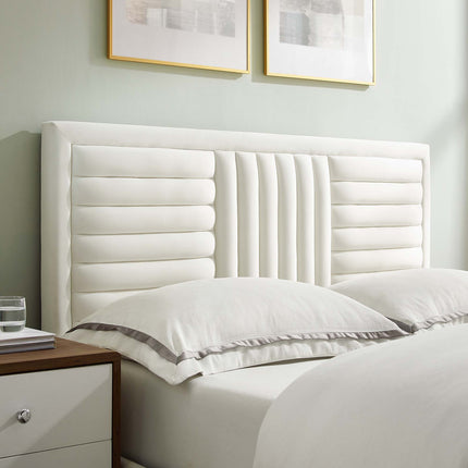 Modway MOD-7007 Sofia Channel Tufted Performance Velvet King Platform Bed - Plaza Home Decor
