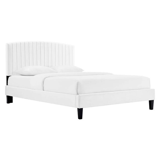 Modway MOD-7037 Alessi Performance Velvet Full Platform Bed Modway